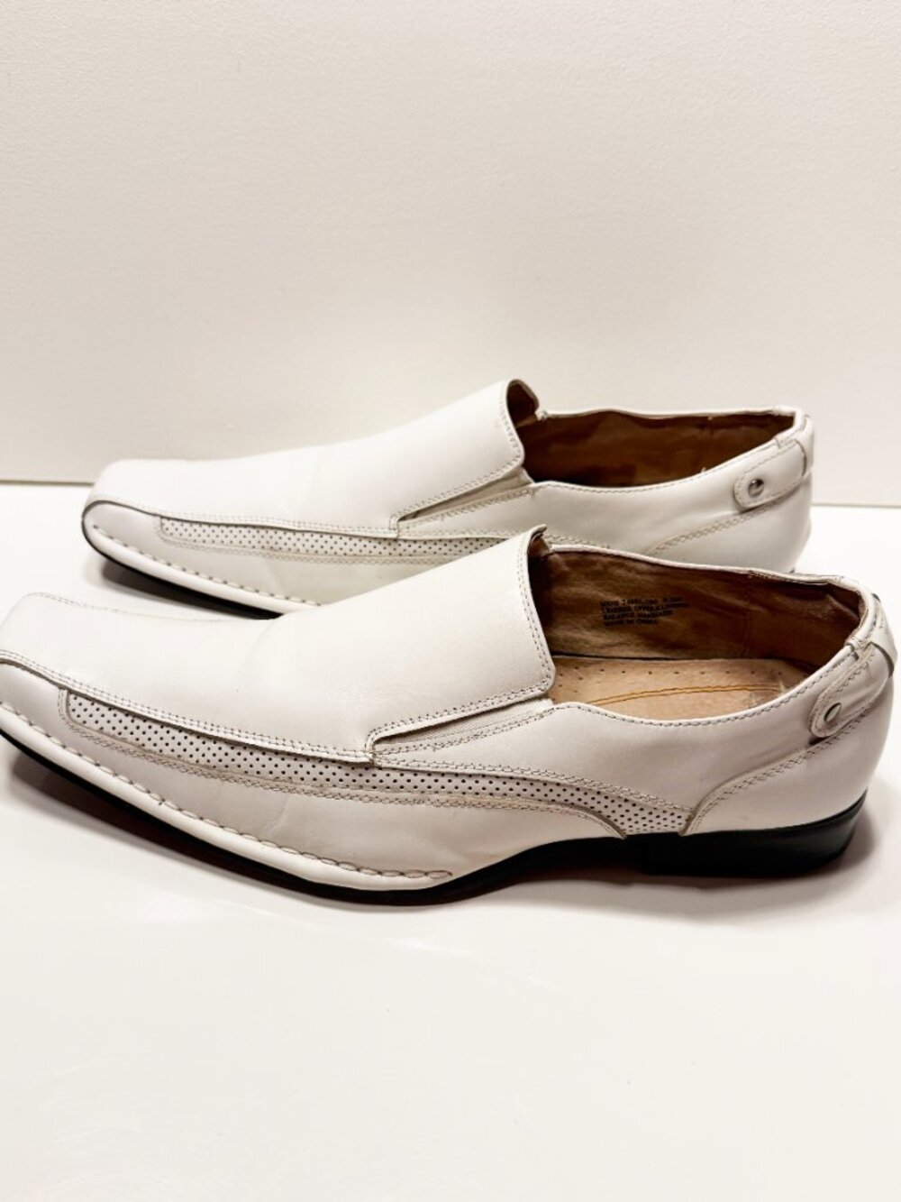 Steve Madden White Loafers